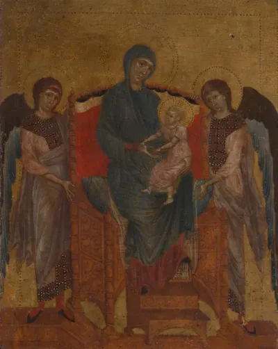 The Virgin and Child with Two Angels