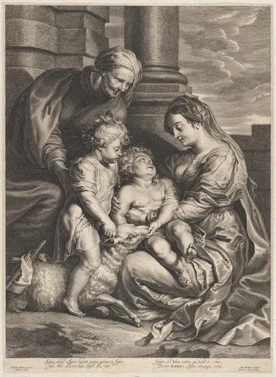 The Virgin and Christ child with Saint Anne and Saint John the Baptist