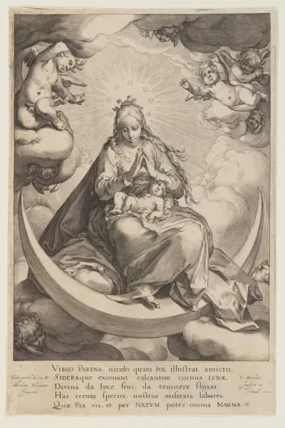 The Virgin and the Child on the Crescent