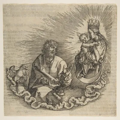 The Virgin Appearing to Saint John, frontispiece to "The Apocalypse"