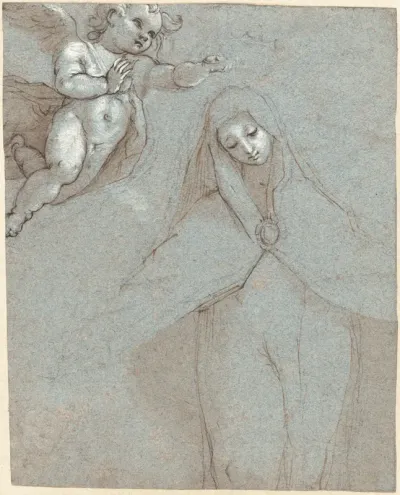 The Virgin Crowned by an Angel