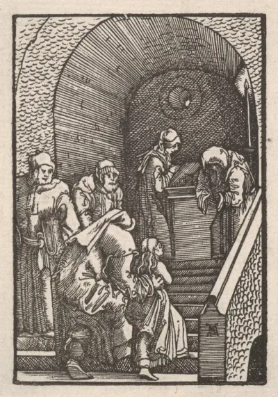 The Virgin Entering the Temple, from "The Fall and Salvation of Mankind Through the Life and Passion of Christ"