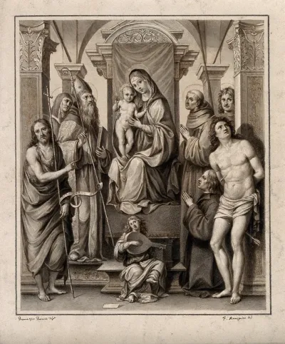 The Virgin Mary and Christ child with saints (the 'Felicini' altar piece)