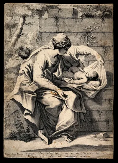 The Virgin Mary with the baby Jesus