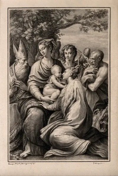 The Virgin Mary with the Christ Child, Saint Augustine, Michael the Archangel, Saint Jerome and Saint Margaret of Antioch
