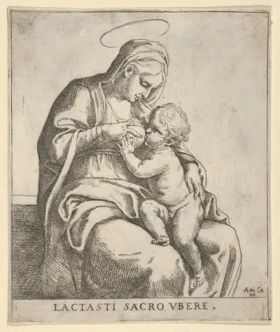 The Virgin nursing the infant Christ