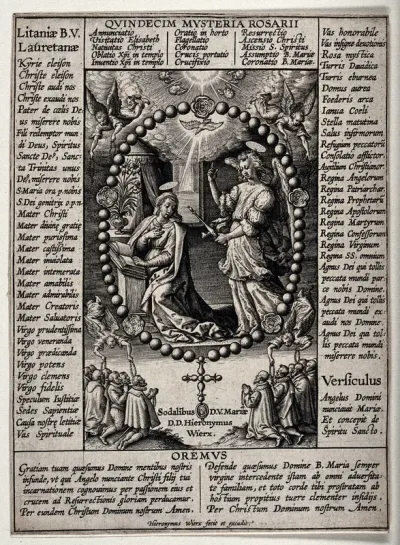 The Virgin of the Rosary (with the Annunciation)
