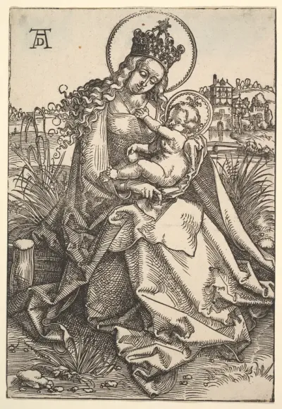 The Virgin on the Grassy Bank