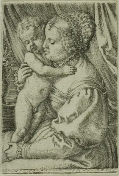 The Virgin with Child and Vase