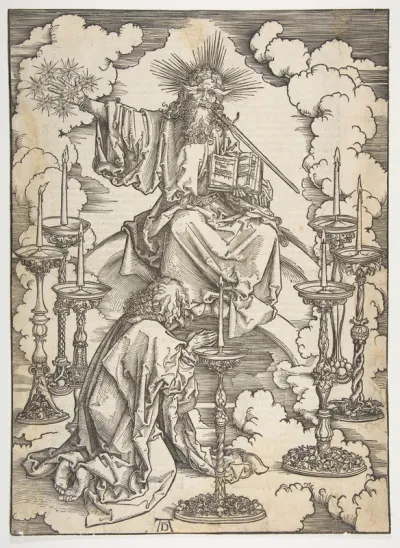 The Vision of the Seven Candlesticks, from "The Apocalypse", German Edition