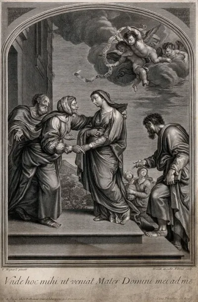The visitation of Mary to Elizabeth