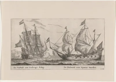 The "Vrijheijt," a Man-of-War and the "Hazewind," a Merchantman for Spain