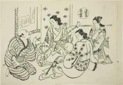 The Waka Murasaki Chapter from "The Tale of Genji" (Genji Waka Murasaki), from a series of Genji parodies