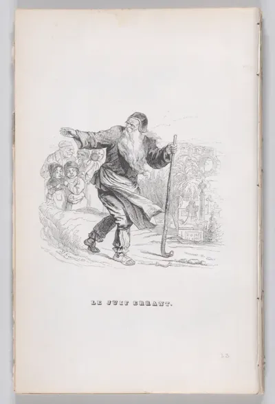 The Wandering Jew, from "The Complete Works of Béranger"