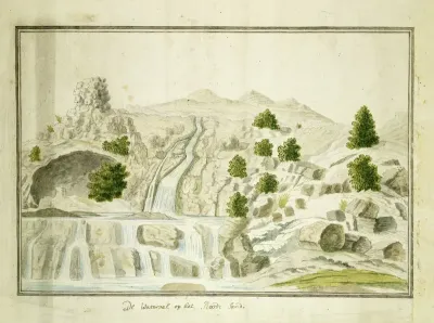 The waterfall at the Roodezand valley, near Tulbagh