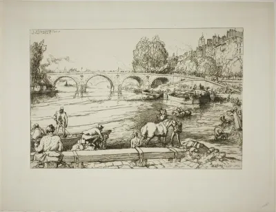 The Watering Place at the Pont Marie