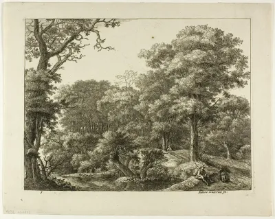 The Wayfarer Resting in the Forest