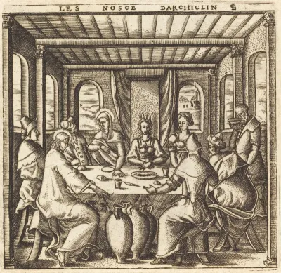 The Wedding at Cana (Christ Changes Water to Wine)