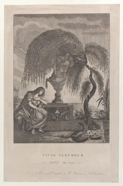The Weeping Willow with hidden silhouettes of the Royal family