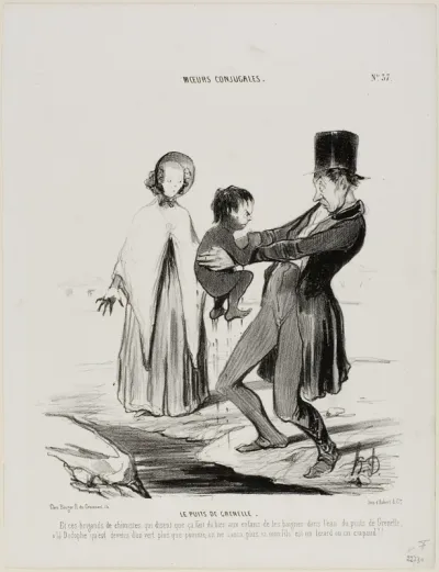 The Wells of Grenelle. “And these scoundrels of chemists are claiming that it is good for children to bathe in the wells of Grenelle! Here is Dodolphe who has turned more green than an apple.... one hardly knows whether he is a lizard or a toad,” pla