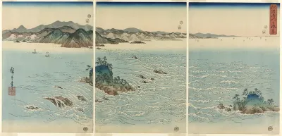 The Whirlpools in Naruto Strait, Awa Province (Awa Naruto no fukei)