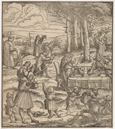 The White King as Child Playing with Other Children, from Der Weisskunig