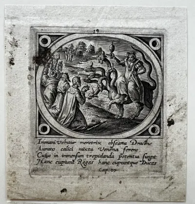 The Whore of Babylon, from Icones Revelationum... (The Revelations of St John)