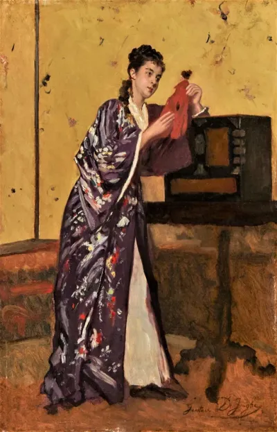 The woman in the Kimono