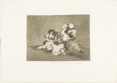 The Women Give Courage, plate four from The Disasters of War
