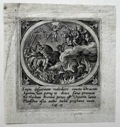 The Word of God and the Armies of Heaven upon White Horses, from Icones Revelationum... (The Revelations of St John)