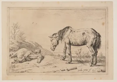 The Worn-Out Horse, (La Mazette), from Series of Horses