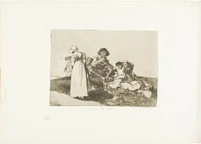 The Worst is to Beg, plate 55 from The Disasters of War