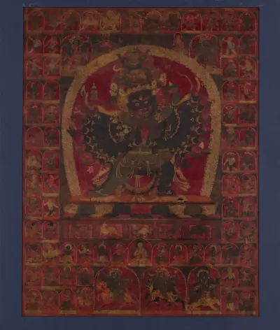 The Wrathful Bon Deity Walse Ngampa, One of the Five Fortress Meditational Deities