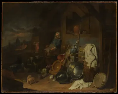 The Yard of the Inn at Emmaus