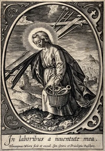 The young Christ carrying the Instruments of Passion
