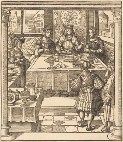 The Young White King between the Queen and Princess of the Feuereisen