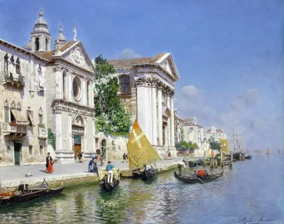The Zattera and church of the Jesuate, Venice.
