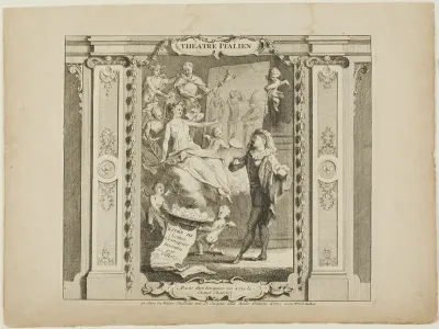Théatre Italien, frontispiece to the Livre de Scenes Comiques