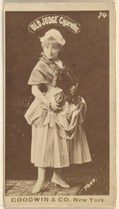 Theo, from the Actors and Actresses series (N171) for Old Judge Cigarettes