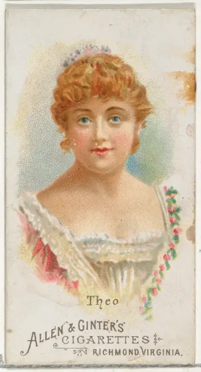 Theo, from World's Beauties, Series 1 (N26) for Allen & Ginter Cigarettes
