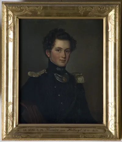 Theodor von Hallwyl (1810-1870), 1918 copy after 1830s original by unknown painter