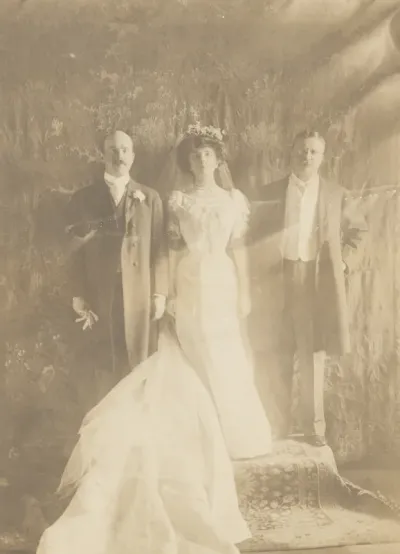 Theodore Roosevelt, Alice Roosevelt Longworth and Nicholas Longworth
