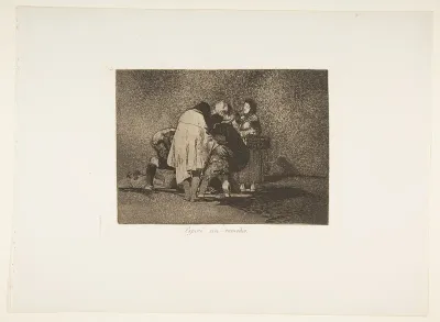 There Was Nothing to Be Done and He Died, Plate 53 from The Disasters of War