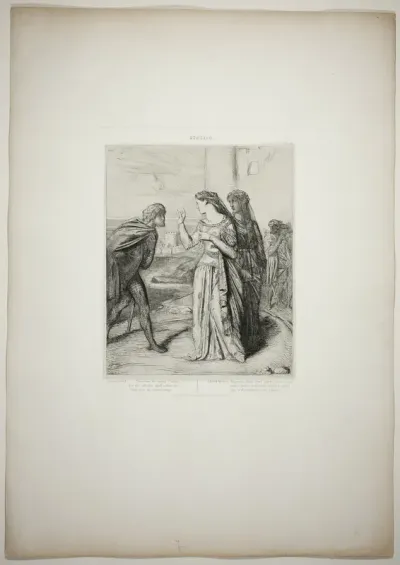Therefore be merry, Cassio, plate six from Othello