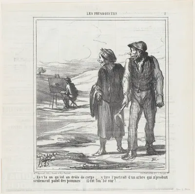 There's a strange one..., from 'The landscape painters,' published in Le Charivari, December 9, 1864