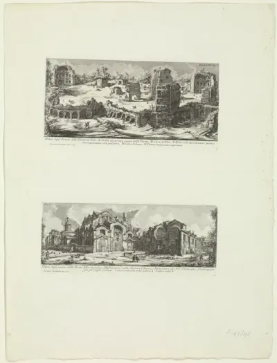 Thermen van Trajanus en Thermen van Diocletianus te Rome
