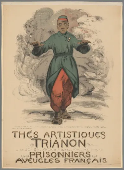 Thés artistiques Trianon du 20 24 Novembre 1916 au profit des prisonniers et aveugles Français