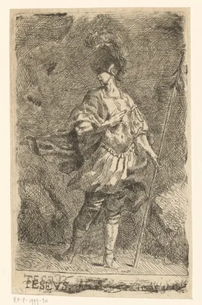 Theseus in wapenuitrusting