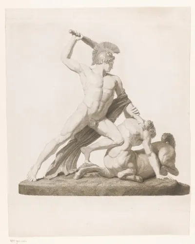 Theseus overwint de centaur