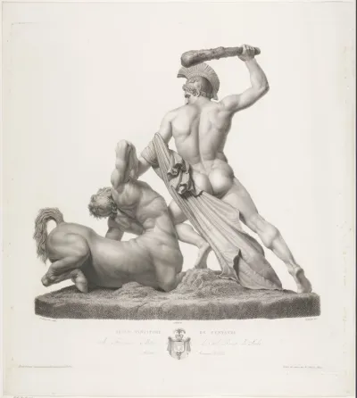 Theseus overwint de centaur